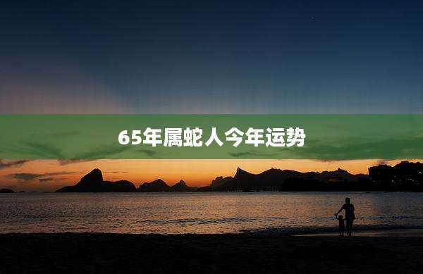 65年属蛇人今年运势