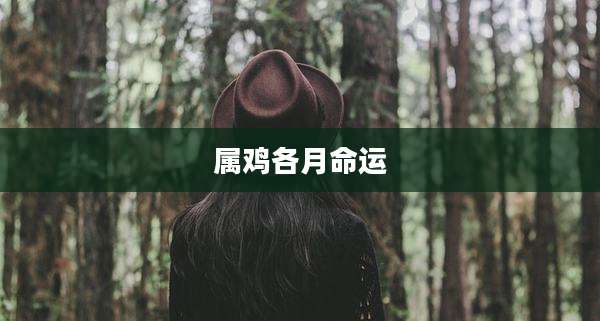 属鸡各月命运