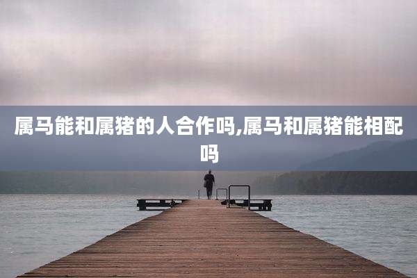 属马能和属猪的人合作吗,属马和属猪能相配吗