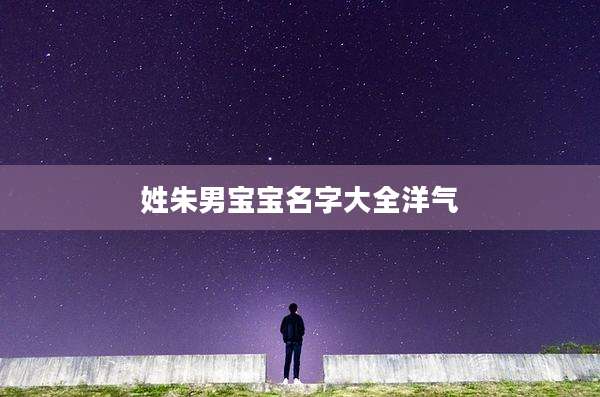 姓朱男宝宝名字大全洋气