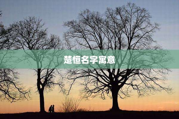楚恒名字寓意