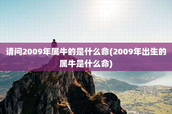 请问2009年属牛的是什么命(2009年出生的属牛是什么命)