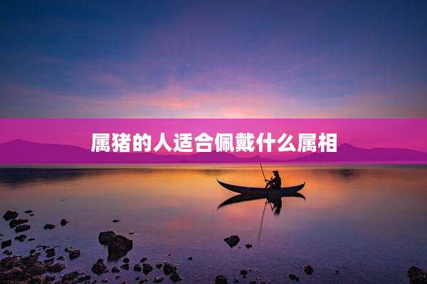 属猪的人适合佩戴什么属相