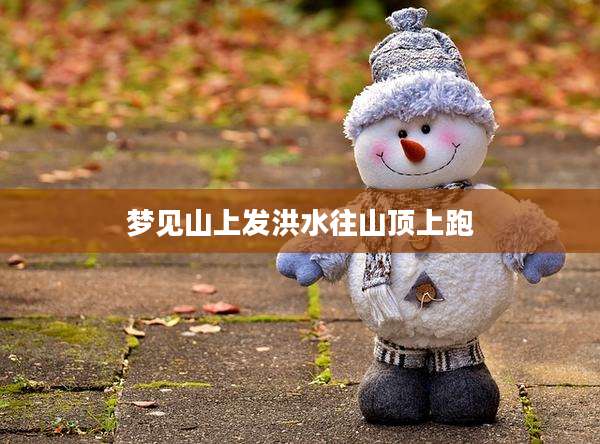 梦见山上发洪水往山顶上跑