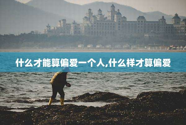 什么才能算偏爱一个人,什么样才算偏爱