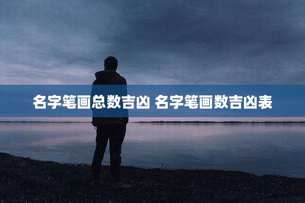 名字笔画总数吉凶 名字笔画数吉凶表