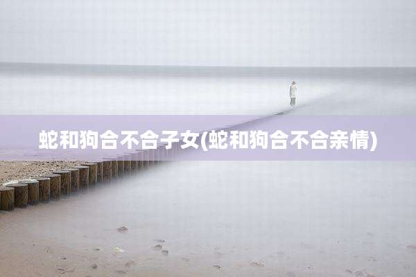 蛇和狗合不合子女(蛇和狗合不合亲情)