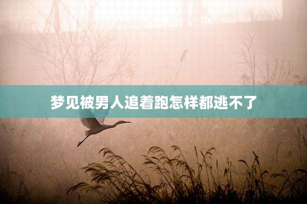 梦见被男人追着跑怎样都逃不了