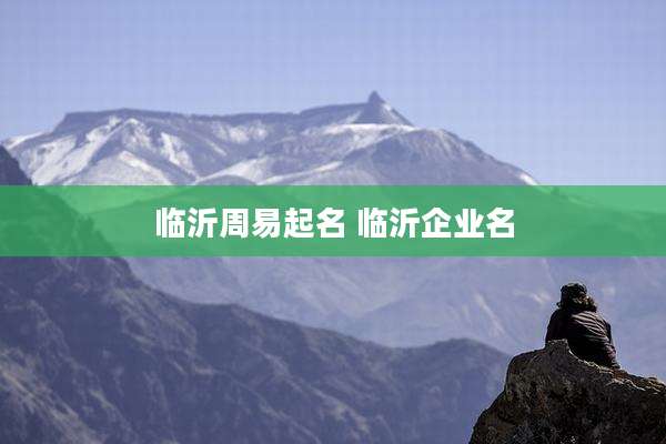 临沂周易起名 临沂企业名