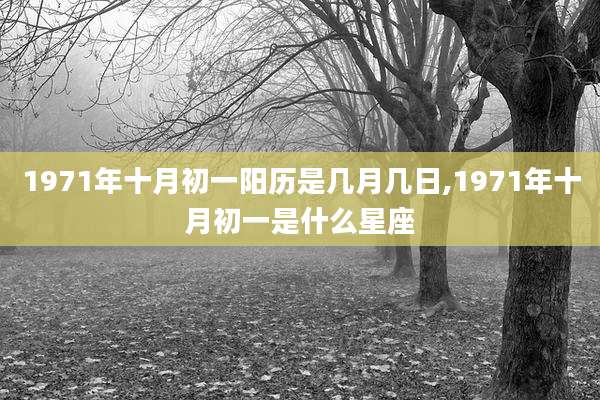 1971年十月初一阳历是几月几日,1971年十月初一是什么星座