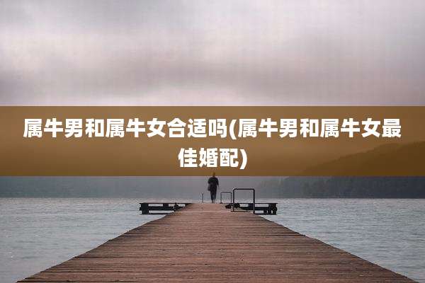 属牛男和属牛女合适吗(属牛男和属牛女最佳婚配)