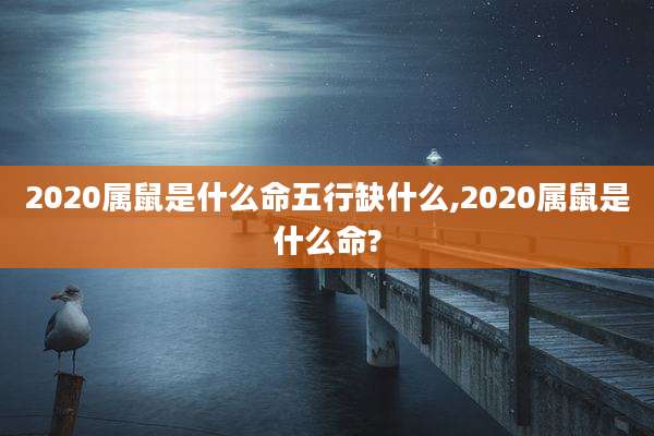 2020属鼠是什么命五行缺什么,2020属鼠是什么命?