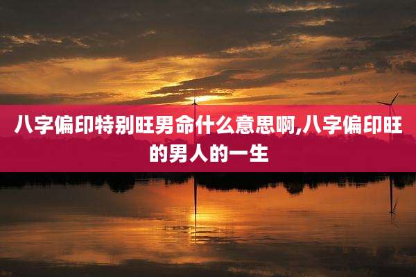 八字偏印特别旺男命什么意思啊,八字偏印旺的男人的一生