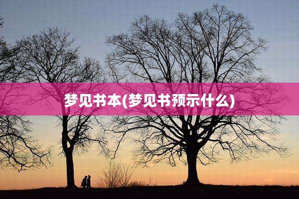 梦见书本(梦见书预示什么)