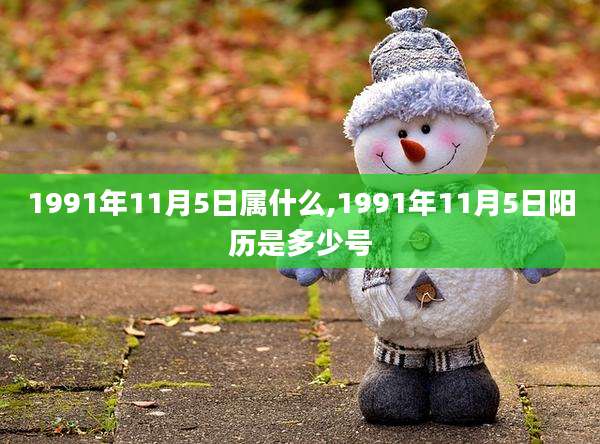 1991年11月5日属什么,1991年11月5日阳历是多少号