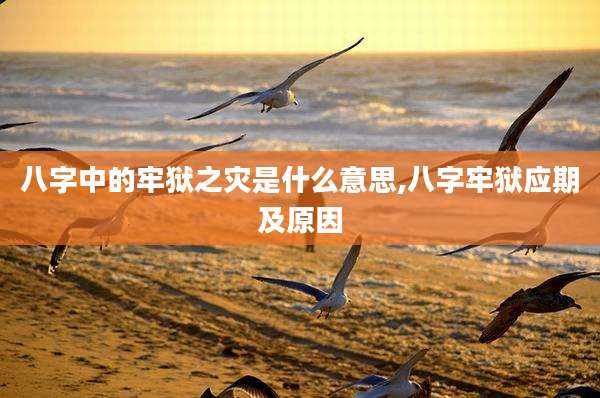 八字中的牢狱之灾是什么意思,八字牢狱应期及原因
