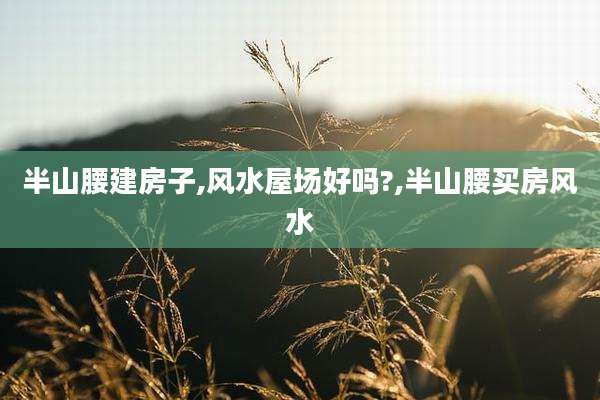 半山腰建房子,风水屋场好吗?,半山腰买房风水