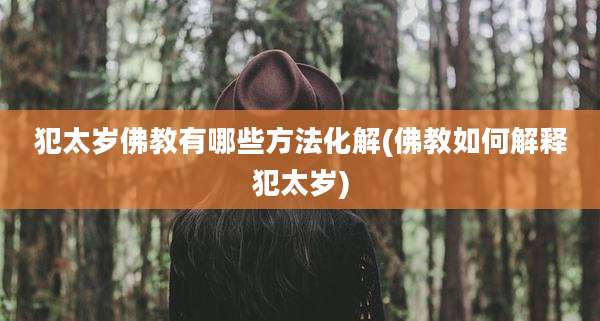 犯太岁佛教有哪些方法化解(佛教如何解释犯太岁)