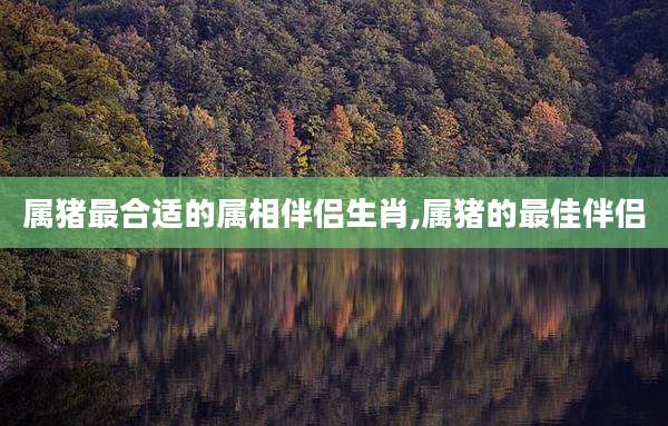 属猪最合适的属相伴侣生肖,属猪的最佳伴侣