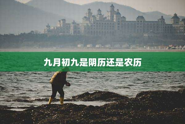 九月初九是阴历还是农历