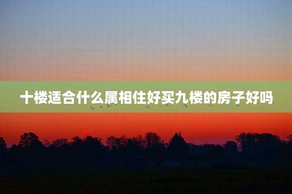 十楼适合什么属相住好买九楼的房子好吗