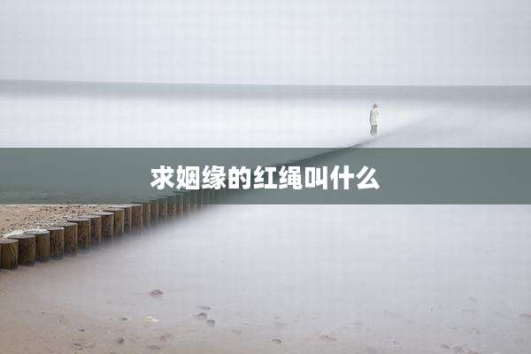 求姻缘的红绳叫什么