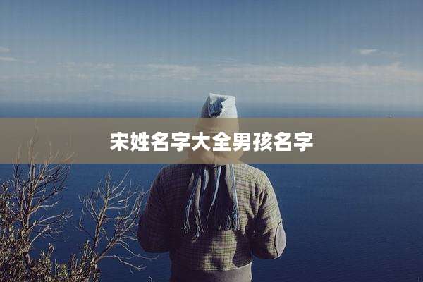 宋姓名字大全男孩名字