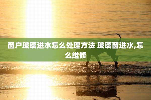 窗户玻璃进水怎么处理方法 玻璃窗进水,怎么维修