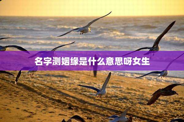 名字测姻缘是什么意思呀女生