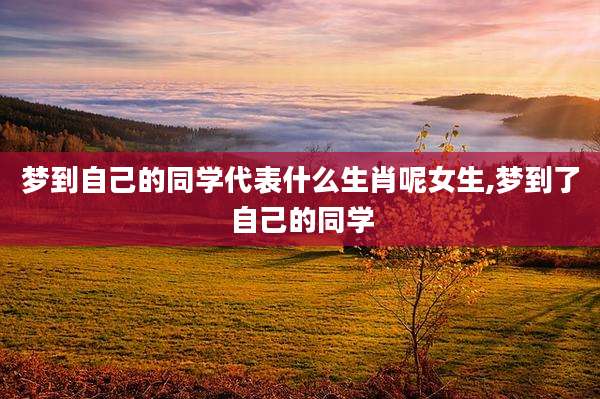 梦到自己的同学代表什么生肖呢女生,梦到了自己的同学