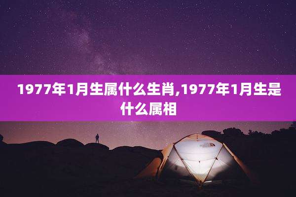 1977年1月生属什么生肖,1977年1月生是什么属相