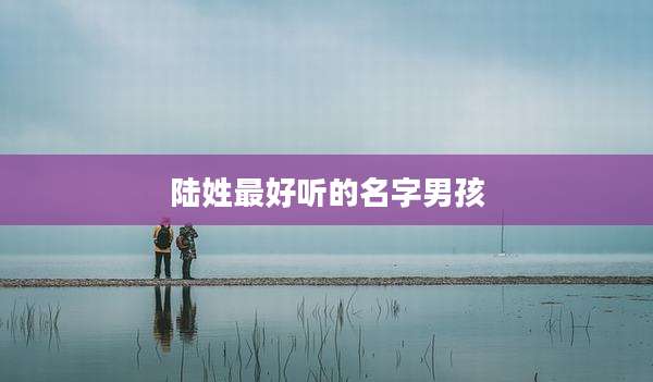 陆姓最好听的名字男孩