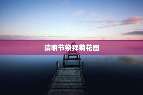 清明节祭拜菊花图