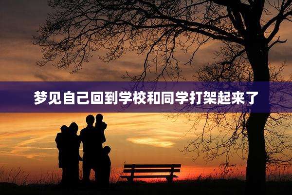 梦见自己回到学校和同学打架起来了