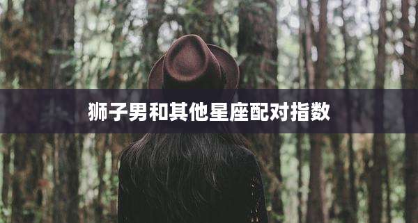 狮子男和其他星座配对指数
