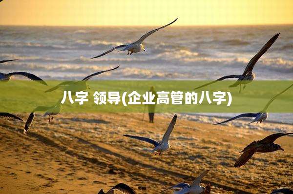 八字 领导(企业高管的八字)