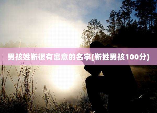 男孩姓靳很有寓意的名字(靳姓男孩100分)
