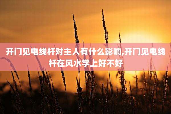开门见电线杆对主人有什么影响,开门见电线杆在风水学上好不好