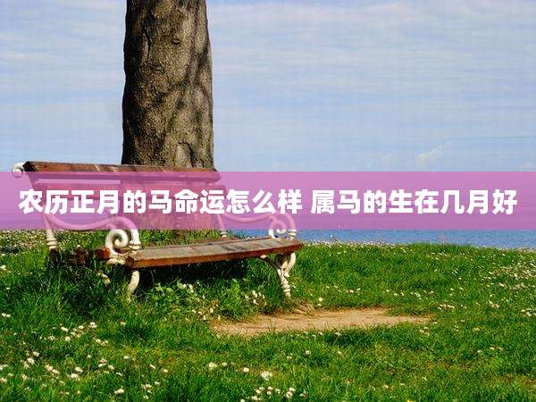 农历正月的马命运怎么样 属马的生在几月好
