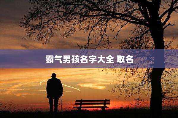 霸气男孩名字大全 取名