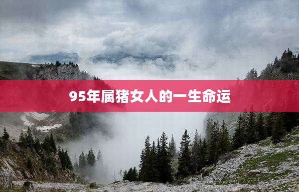 95年属猪女人的一生命运