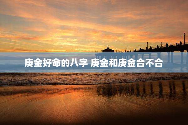 庚金好命的八字 庚金和庚金合不合