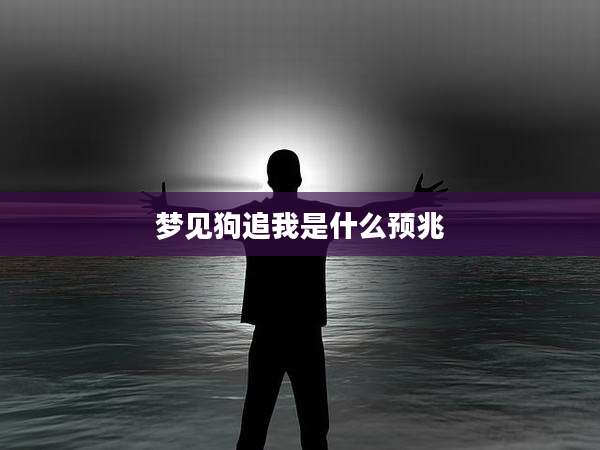 梦见狗追我是什么预兆