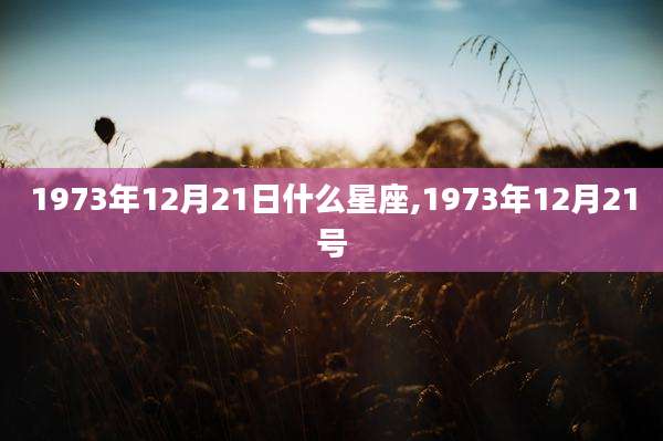 1973年12月21日什么星座,1973年12月21号