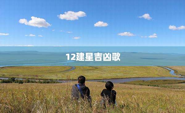 12建星吉凶歌