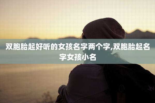双胞胎起好听的女孩名字两个字,双胞胎起名字女孩小名