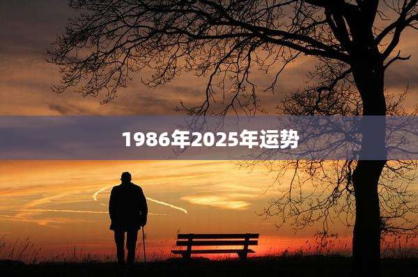 1986年2025年运势