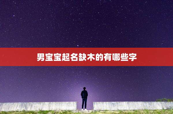 男宝宝起名缺木的有哪些字