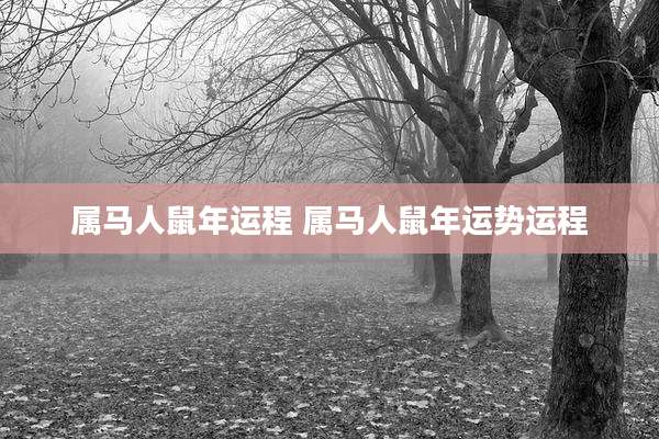 属马人鼠年运程 属马人鼠年运势运程