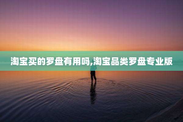 淘宝买的罗盘有用吗,淘宝品类罗盘专业版
